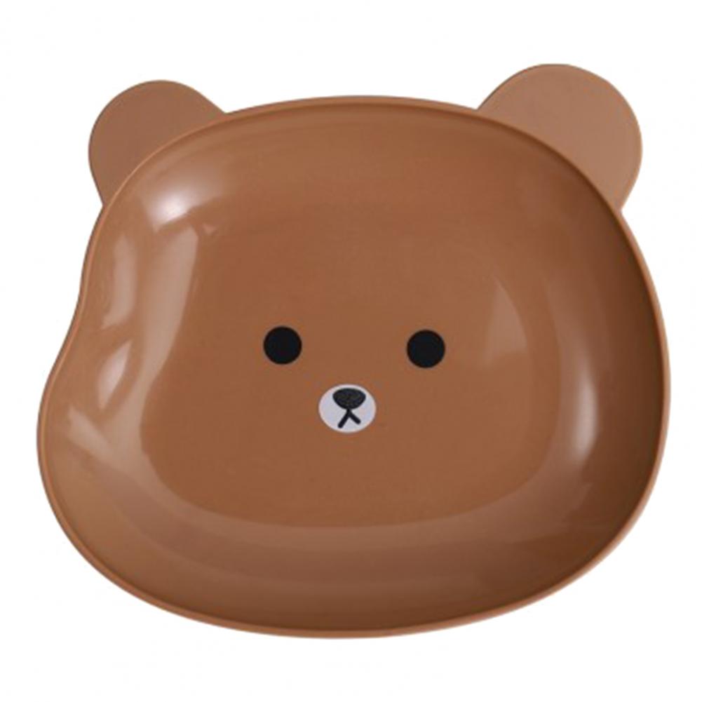 Cartoon Bear Storage Tray Cute Dishes Plate Fruit Snack Plates Desktop Decorative Trays Food Organizer Kitchen Table Supplies