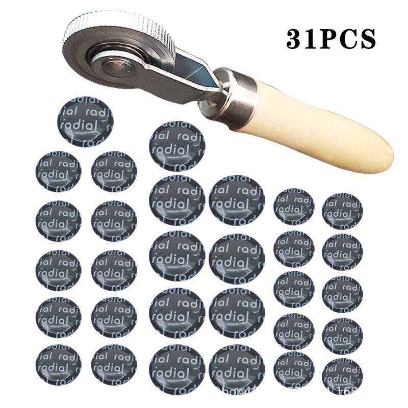

31Pcs Universal Rubber Car Tire Repair Patch 3 Sizes Tire Patch Repair Tool For Car Bike Motorcycle Tire Leak Tire Repair Patch