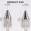 J0MC 5Pcs 1.6mm/1.2mm Nozzle Iron Tips Electric Tin Suction Device Replacement Cores For Solder Suction Heating