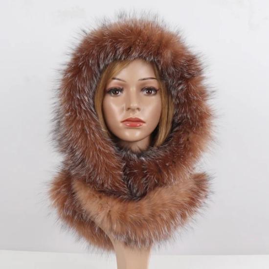 

Горячая Распродажа Зимние Женские Шапки и Шарфы из Натурального Лисьего Меха Леди Теплая Пушистая Шапка и Шарф из Натурального Лисьего Меха Роскошный Вязаный Капюшон из Натурального Меха