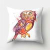 Cushion Cover Pillow Sofa Decorative Pillowcase Cute Owl Pattern
