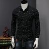 Men's Long-sleeved Shirts In Autumn Slim Handsome Business Casual Inch Shirts Youth Korean Style Trendy Men's Polka-dot Shirts