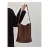 Lila Eimer Tasche Tasche Damen Textur Große Kapazität Fauler Stil Pendler Gemüsekorb Schultertasche Henkeltasche