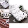 Cozy And Stylish Floral Stripes Mattress Protector Dustproof Fitted Sheet