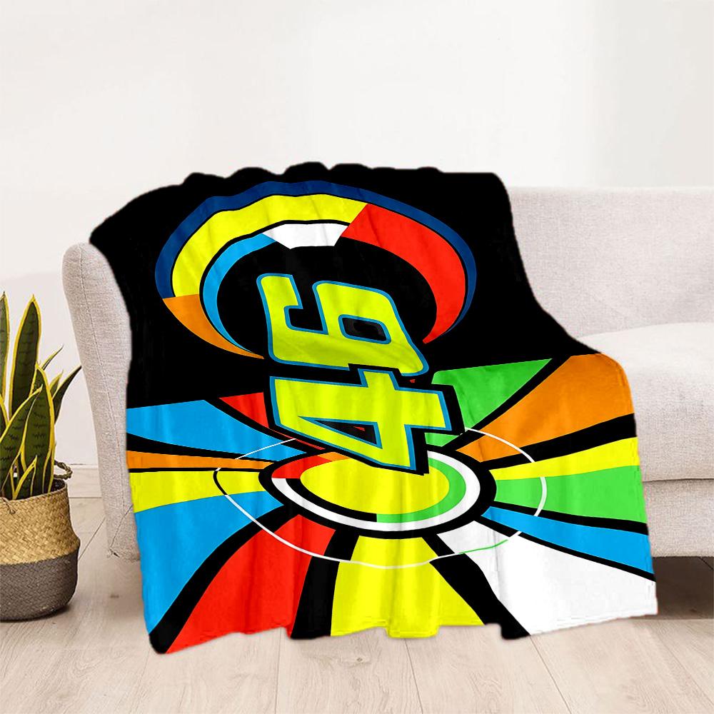 Colorful Wheel Design Blanket Soft & Cozy Perfect for Chair Couch Seaside Four Seasons Multipurpose Modern Unique Gift for Family and Friends Camping