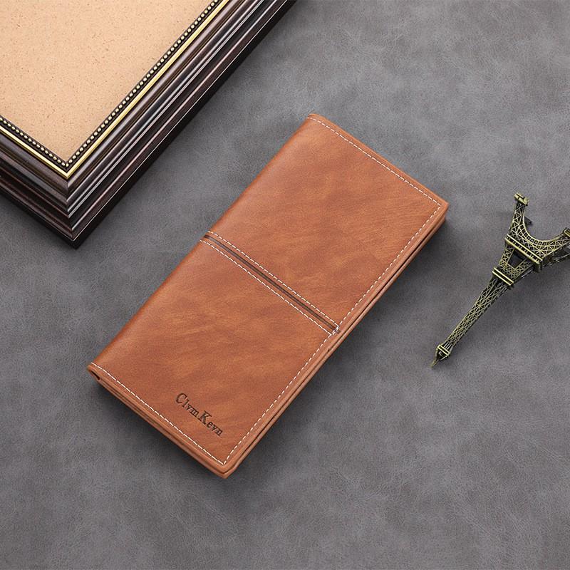 New Men s Wallet Long Vertical Style Youth Multiple Card Slots Large Capacity Simple Fashionable Handbag 9x1.5x19