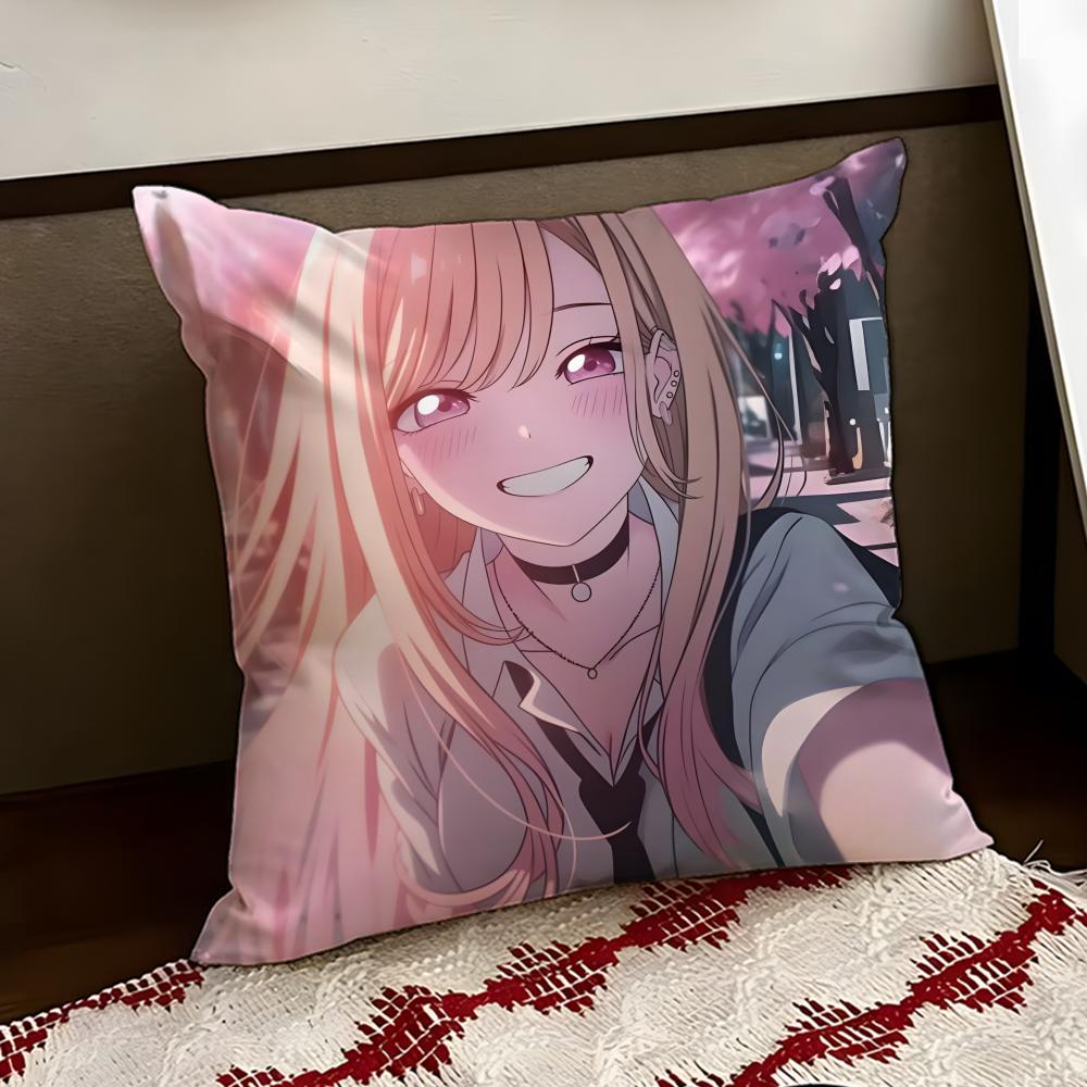 Anime DDressUp DDarling Cushion Cover Reversible Soft Durable Pillow Cover Home  Car MultiScene Use for Daily Comfort