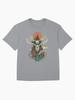 Sons of the Forest Perun and the Sacred Deer: A Mystical Slavic Tribute Oversized Unisex T-Shirt