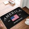 United States Flag Doormat Anti-Slip Bath Kitchen Mat Toilet Door Floor Entrance Carpet Rug