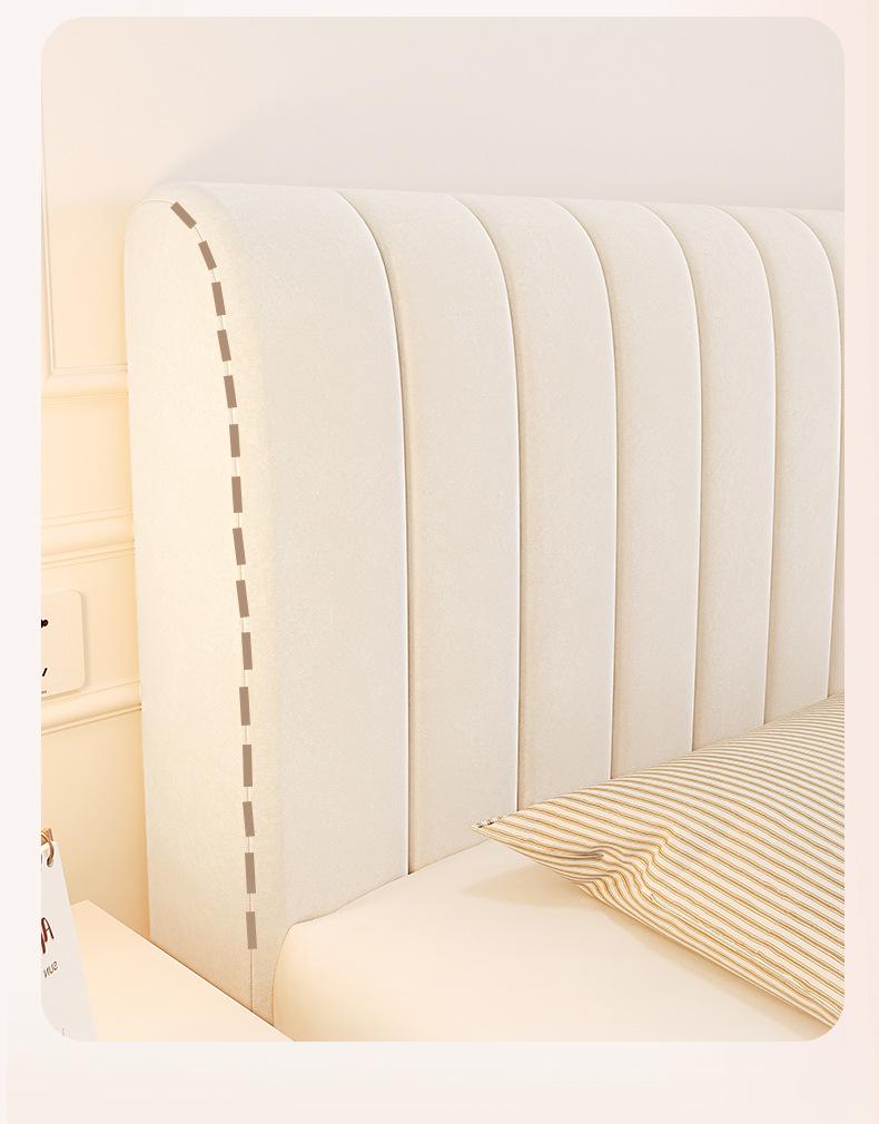Plush Upholstered Bed Headboard Cover - Thick, Soft, Universal Anti-Collision & Dustproof Full Coverage Backrest Cover
