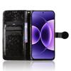 For Xiaomi 17 Pro Max Wallet Case Dot Pattern Imprint PU Leather Phone Cover with Wrist Strap