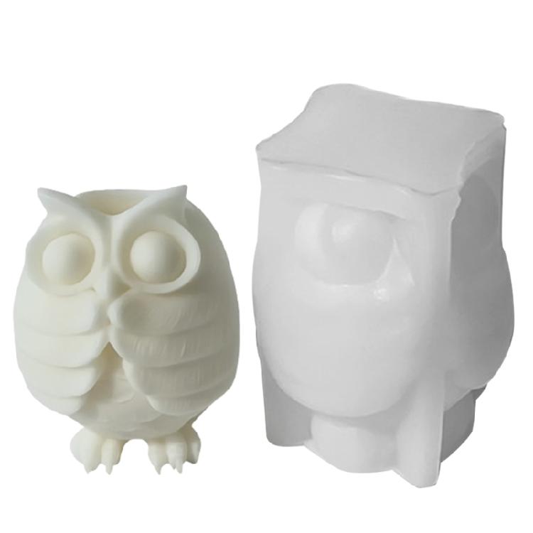 Flexible Candle and Owl Candle Holder Mold for Craft Enthusiasts and Hobbyists