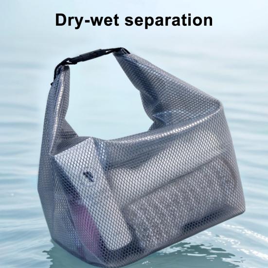 Waterproof Gym Clothes Storage Bag Large Capacity Foldable Portable Swimsuit Towel Wet Dry Bag Leakproof Travel Toiletries Bag