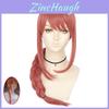 Elegant Makima Pink Braid Cosplay Wig For Chainsaw Man Fans Ideal For Halloween Festivities