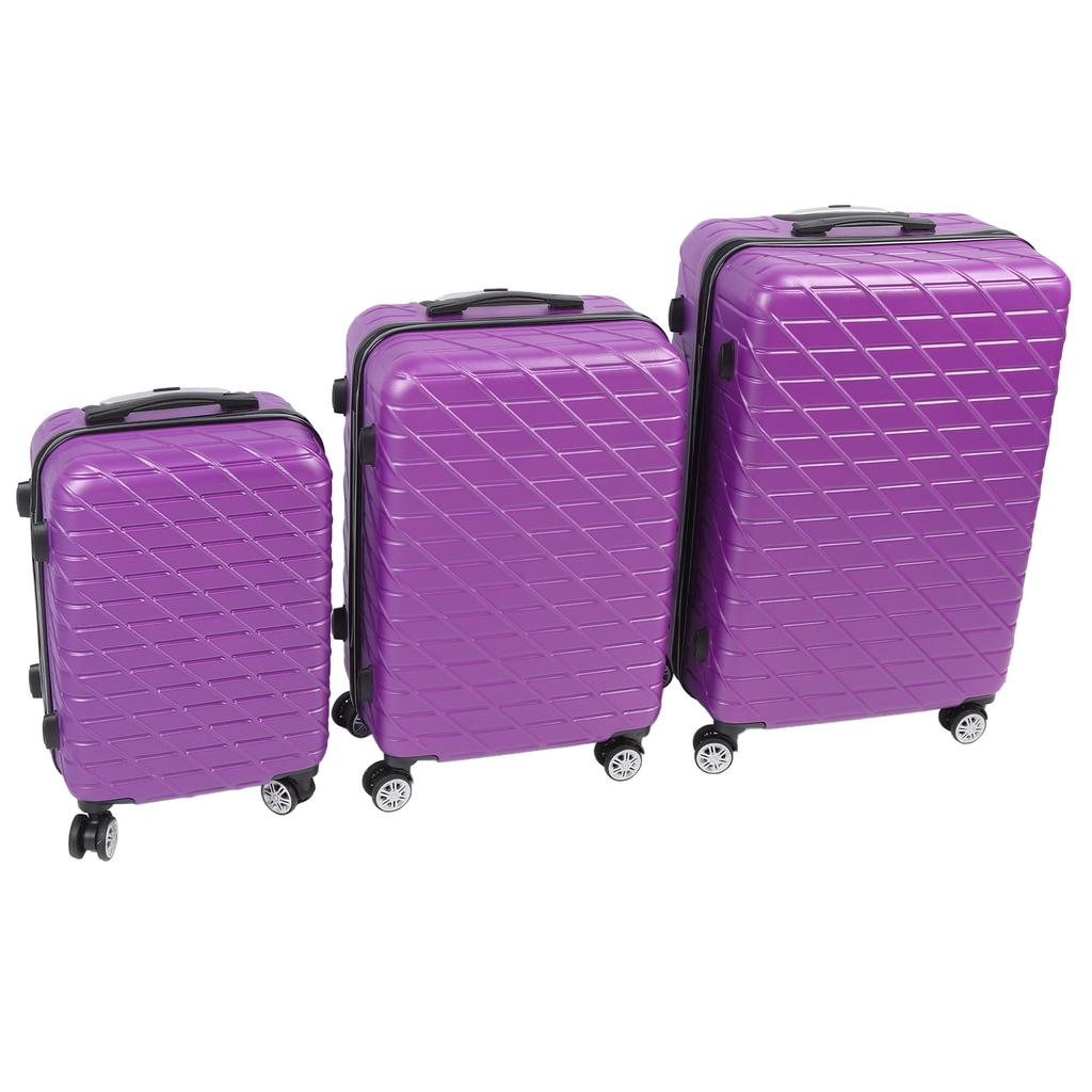 Set de 3 bagaje cu roți rotative, valiză rigidă, ușoară, cu încuietoare TSA, capacitate de încărcare de 150 kg