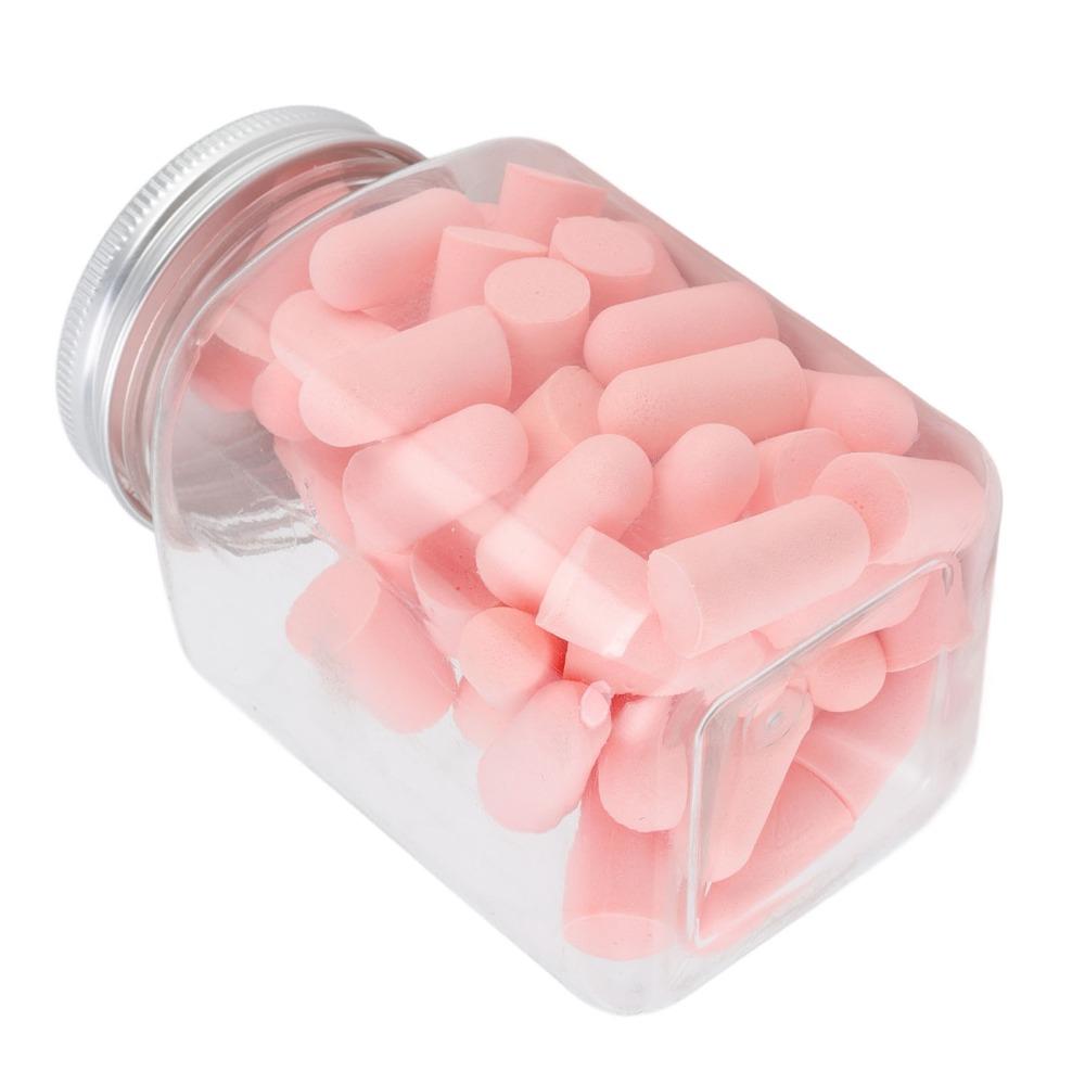 60Pcs Skin-friendly soft texture Sleep Earplug Noise Cancelling Earplug  Dormitory noise proof