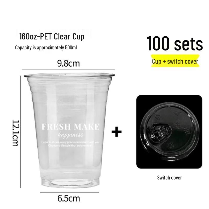Mubaisen Plastic Milk Tea Takeaway Cups
