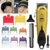 Vintage Oil Head Hair Clipper Men Electric Hair Trimmer with 8pcs Guide Comb Gold