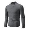 2026 Autumn Winter Mock Neck Sweater Men Solid Color Pullover Man Half Turtleneck Knitwear Fashion Casual Sweaters Mens Clothing