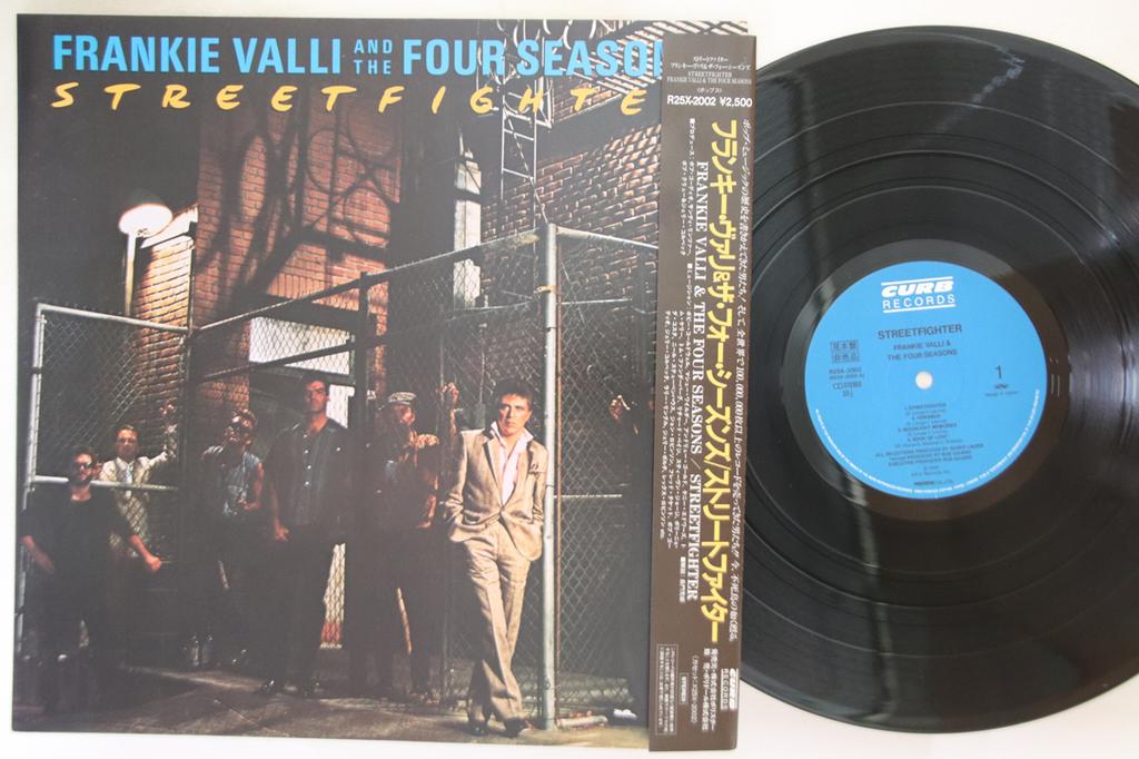 LP Record FRANKIE VALLI & FOUR SEASONS - Streetfighter R25X2002PROMO MCA 1985 Japan Obi Pop Used