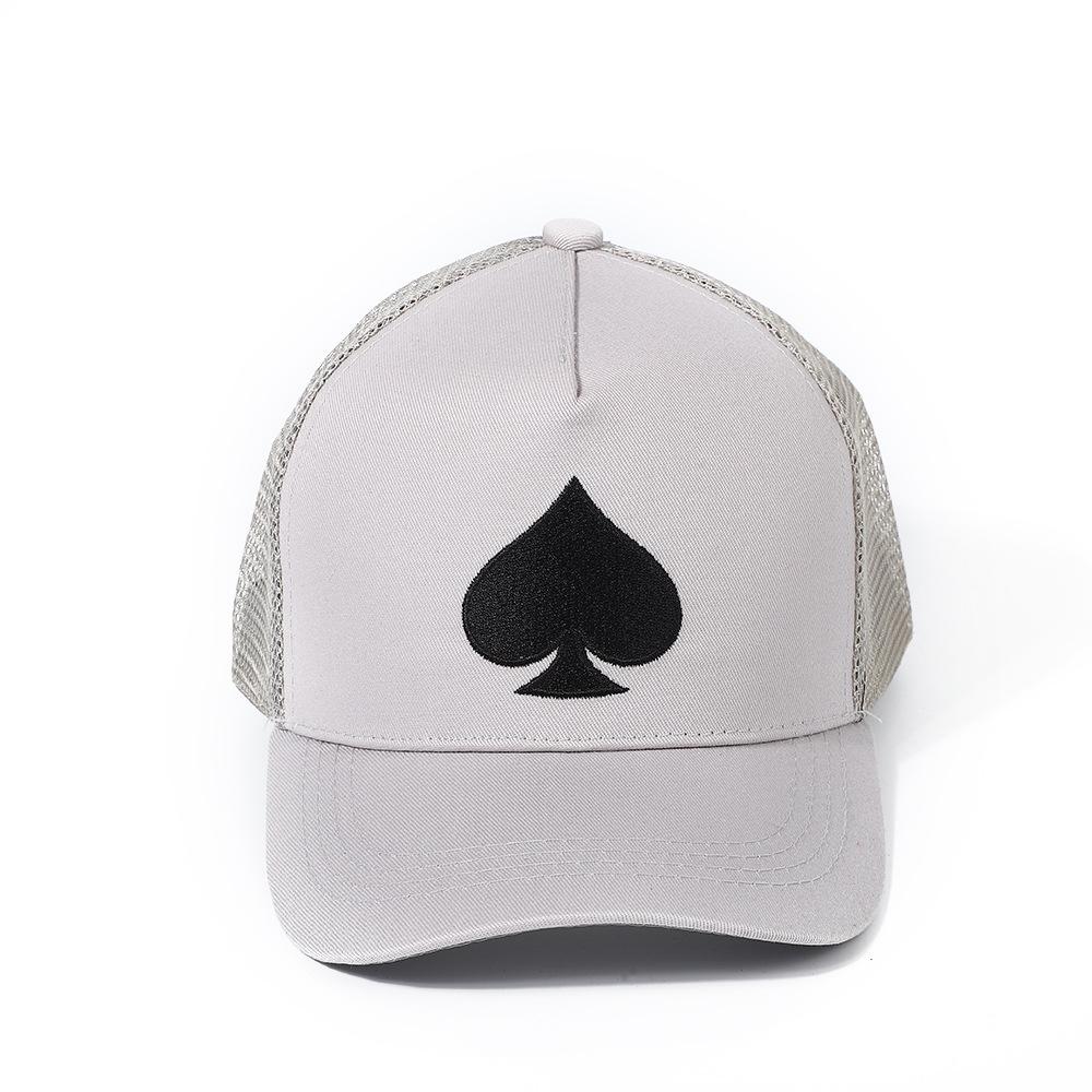 Heart Of Hearts Embroidery Baseball Cap Outdoor Mesh Cap Summer Shading Breathable Mesh Cap