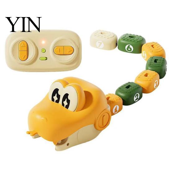 Interactive Snake Toy Set 1/2 Sets Remote Control Car Toy, Magnetic Eating Itself Game Electronic 2 Player Electric RC for Kids Indoor Racing