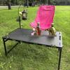 Lightweight Folding Outdoor Carbon Steel Camping Picnic Table