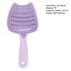 Cat Ear Self Cleaning Hair Brush for Women, Vented Hair Styling Brush for Faster Blow Drying, Detachable Curved Hair Detangler Brush