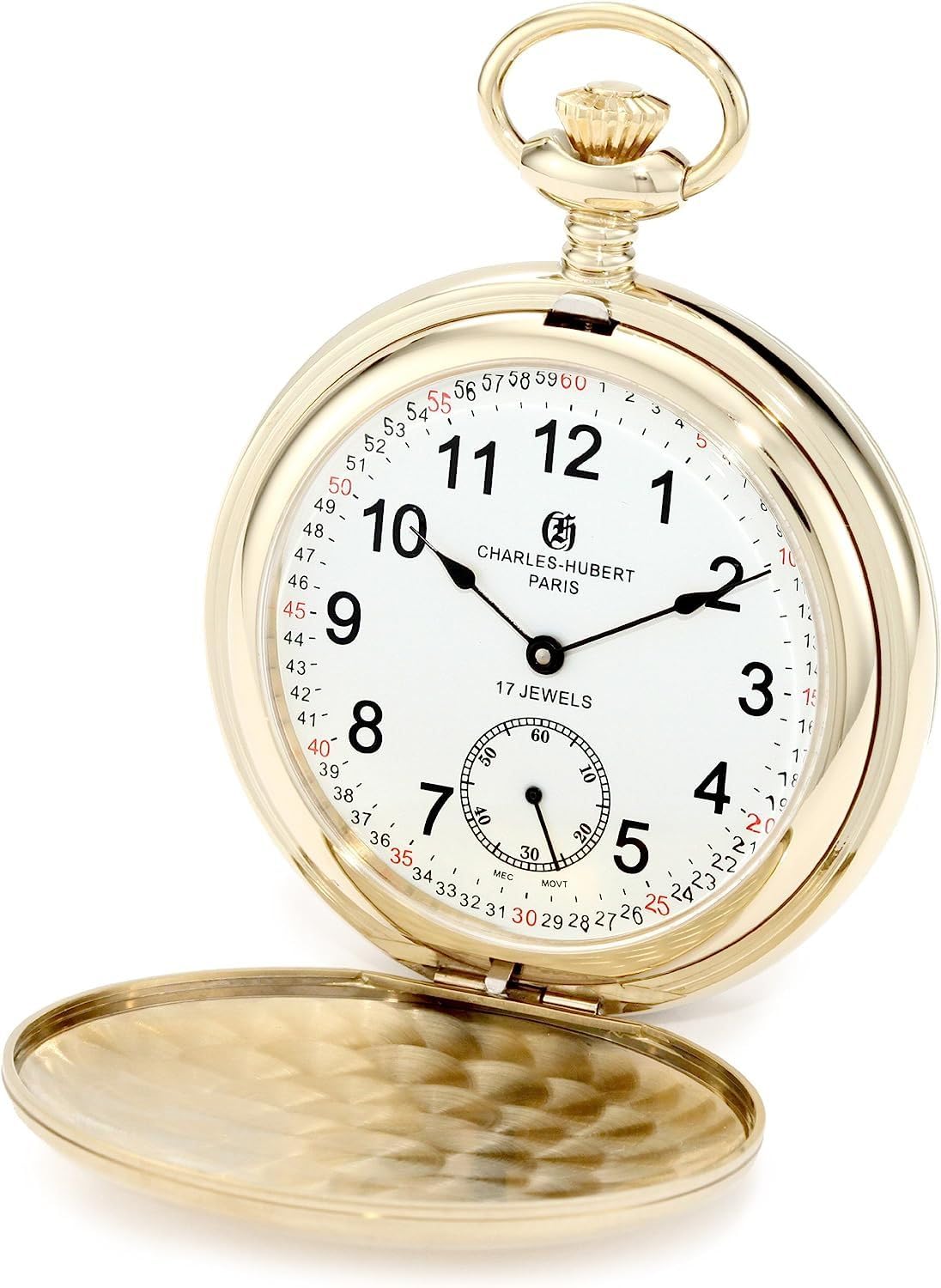 

Кишеньковий годинник з механічним ручним заводом Small Seconds [Charles Hubert] 3908-GRR для чоловіків золотий