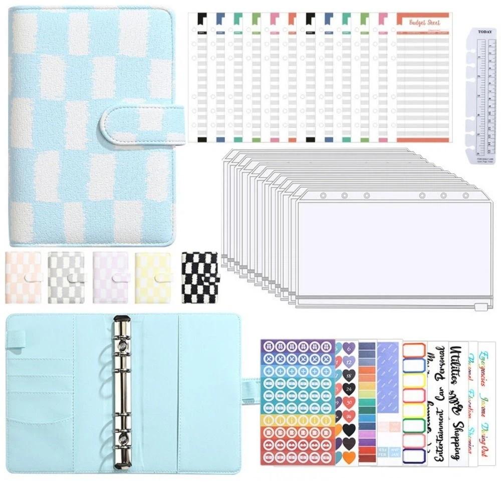 PU Leather Money Saving Binder A6 Budget Binder with Cash Envelope  Money Saving Challenge