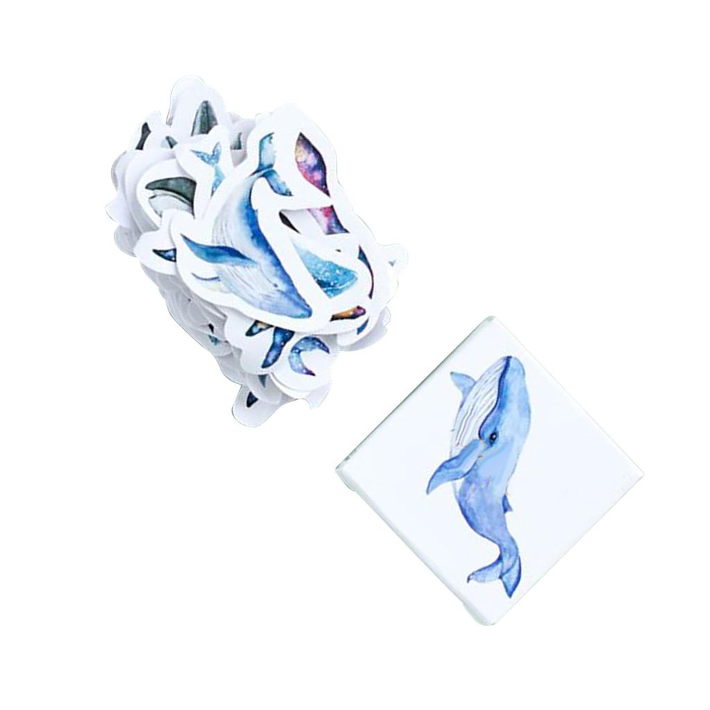 45 Pieces Scrapbooking Stickers Whale  Animal Adhesive Sticker for  Scrapbook Photo Album
