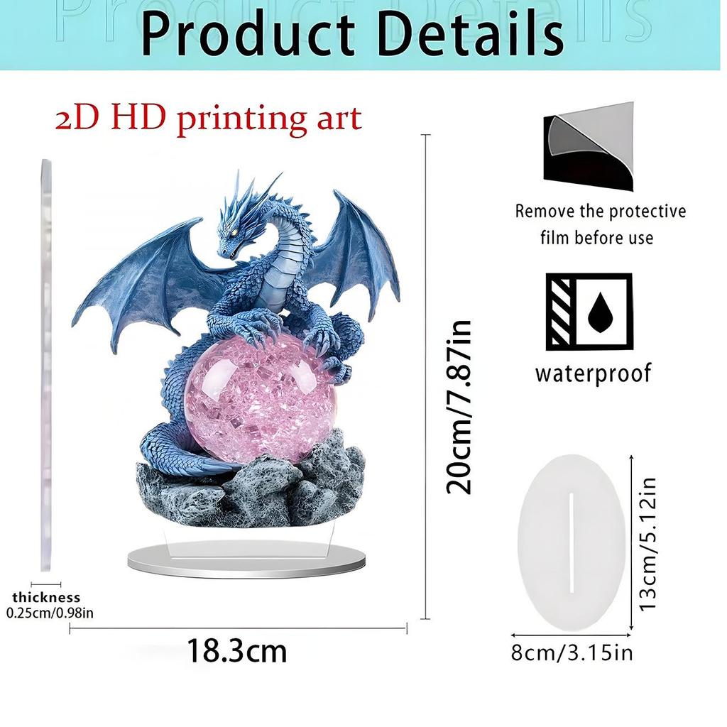 Spread Wings Eagle 2D Acrylic Standee - Home Office Decoration Ornament