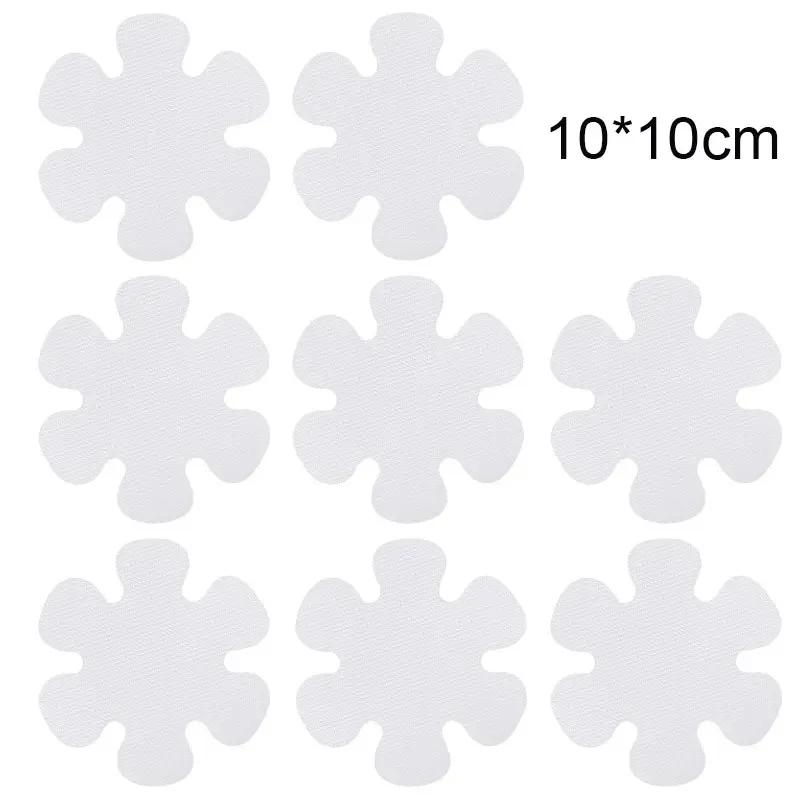 6/12/20PCS Anti Slip Bathtub Stickers Waterproof Flower Shaped Self-Adhesive Safety Shower Anti-Slip Appliques for Home Bathroom
