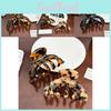 Handmade Retro 4mm Acetate Tortoise Shell Hair Claw Clip For Thick Hair And Elegant Updos