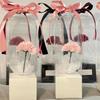 Clear Bouquet Bags Elegant Flower Packaging Boxes Single Rose Flower Box For Florist Retail And Special Event