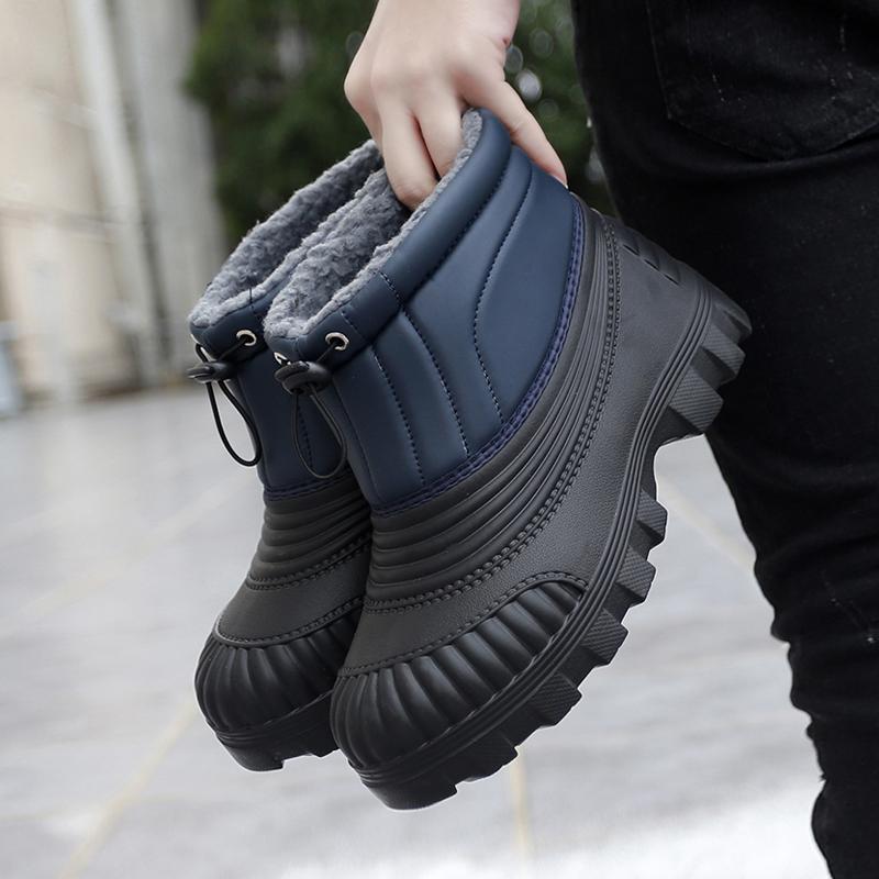 Men Outdoor Activities Fishing Snow Work Boots Winter Boots Warm Waterproof Sneakers