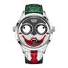 Mens Watch Lige New Unique Clown Dial Design Creative Watch Fashion Casual Leather Quartz Watch