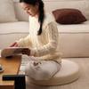 Round Thick Floor Cushion, Memory Foam Tatami & Meditation Pillow for Bay Window Seating,Portable Decorative Pad for Living Room