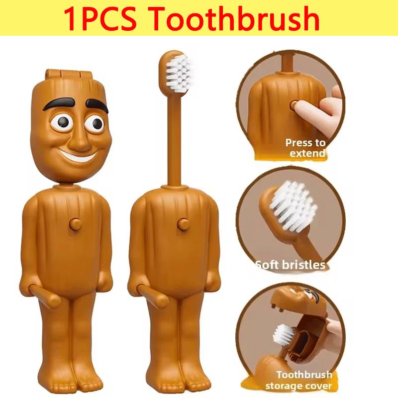 1-3Pcs Youngsters High-Quality Brainrot High-Quality Tung High-Quality Sahur High-Quality Toothbrush High-Quality Soft High-Quality Bristles