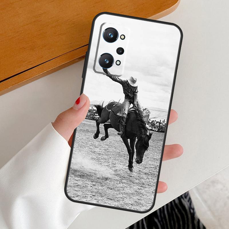 Rodeo Cowboy Lasso For Realme C67 C55 C53 C51 C35 C33 C31 C30 C25s C21Y GT Neo 6 GT5 9 10 11 12 Pro Plus Case