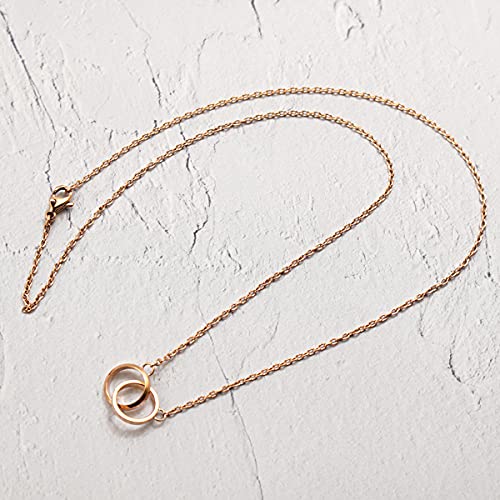 [Daniel Wellington] Women's Rose Elan Unity Necklace DW00400166 [Parallel Import]