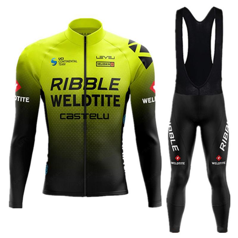 CASTELU Cycling Jersey Set Team Long Sleeve Kit Cycling Clothing Sports breathable Men Road Bike Suit MTB Pants Wear Autumn 2026