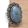 Labradorite Gemstone Handmade Silver Jewelry  "6.5"