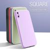 Square Liquid Silicone Phone Case For Xiaomi Redmi Note 11 10 9 9S 9T 10 10S Pro Max  5 5A 6 7 8 8T Soft Thin Candy Colors Cover