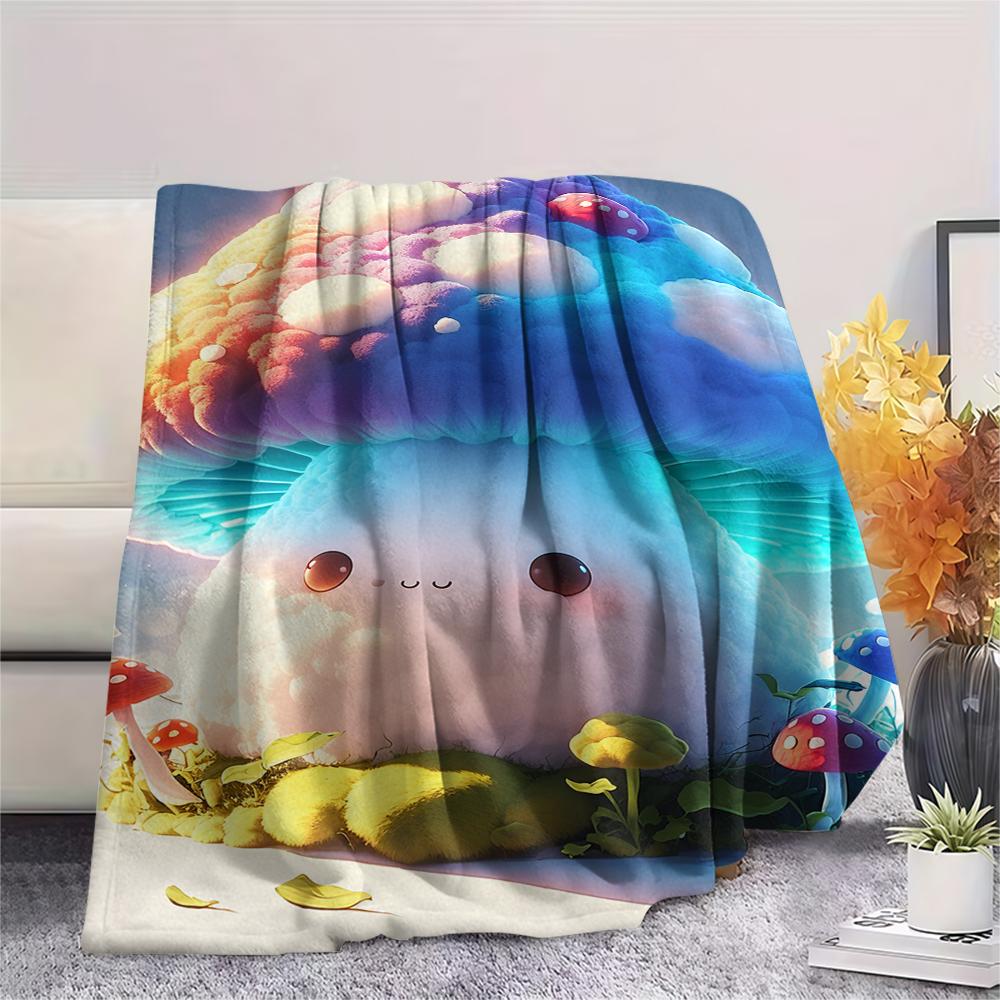 1 Stück Flanelldecke mit Cartoon-Druck, Hohe Qualität, Bequem für alle Jahreszeiten, Heimdekoration, Wärme und Komfort, Perfekt als Weihnachts- oder Geburtstagsgeschenk