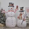 Luminous Snowman & Tree Base Ornaments for Hotel & Mall Christmas Displays