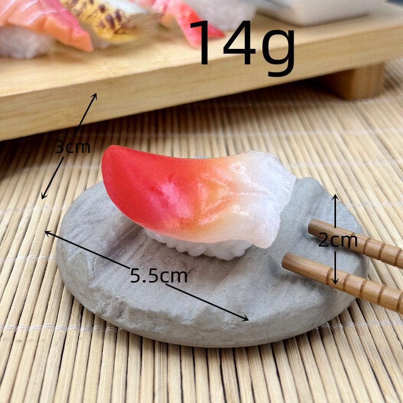 Symulacja 3d Model Sushi Zabawki do gotowania Japońskie jedzenie Sushi z łososiem Kulka ryżowa Symulacja Model jedzenia Rekwizyty wystawowe Brelok Biżuteria