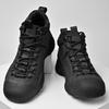 Fashion Men Genuine Leather Work Shoe Outdoor Winter Thick Bottom High Top Non Slip Ankle Boot Comfy Casual Leather Walking Hiking Shoes