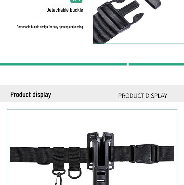 Portable Fishing Rod Waist Belt Holder - Lure Support for Rock Fishing
