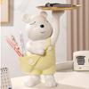 Animal Statue Decoration Resin Modern Bear Storage Tray Animal Table Decor Sculpture Living Room Desk Table Decoration